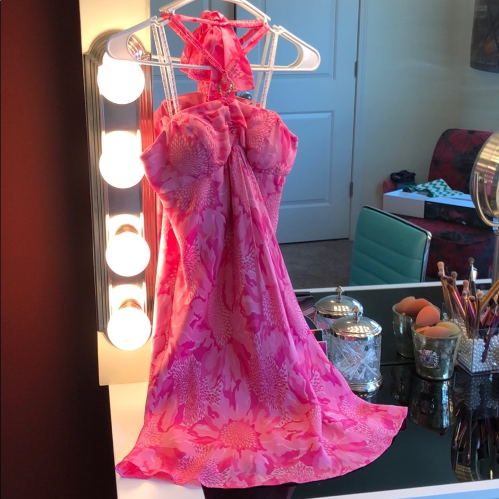 Lilly Pulitzer Silk halter dress size 2